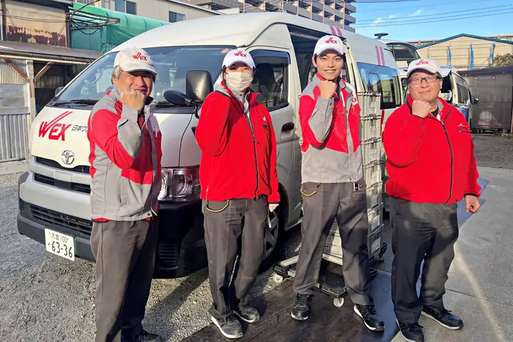 運転しやすいハイエースでクリーニング品のルート配送