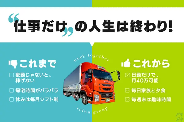 埼玉県川口市の中型トラックドライバーの求人情報イメージ - 株式会社青和トラフィック - No.82290-01